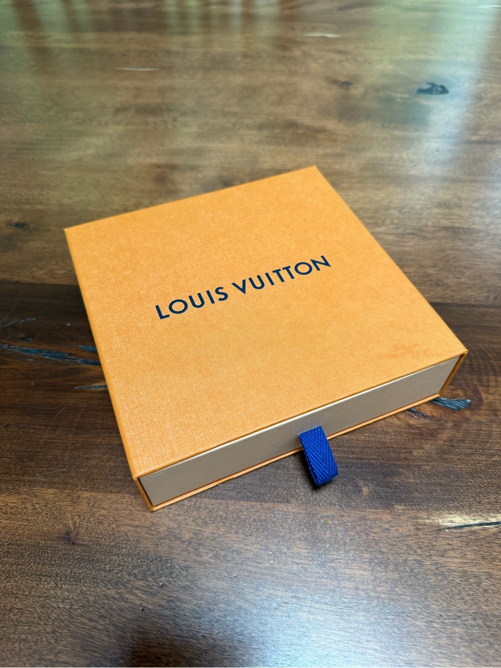 Louis Vuitton Orange Box with Blue Pull Tab